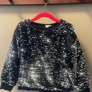 Zara Black Sequin Sweater